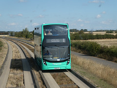 Stagecoach East 13910 (BU69 XYL) on the Busway - 1 Sep 2022 (P1130093)