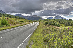Red Cuillin Hills from the Dunvagen - Sligachan road