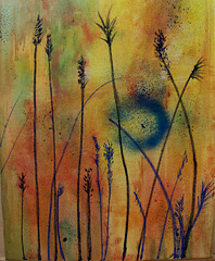 Grasses. Mixed Media