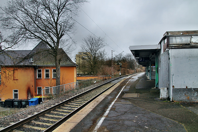 Lünen Hauptbahnhof, östlicher Bahnsteig / 4.03.2023