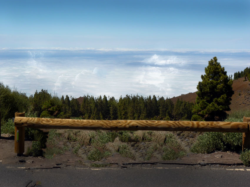 Se trouver au dessus d'une mer de nuages I