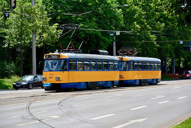 Leipzig 2017 – LVB 2152 Tatra T4D on line 9