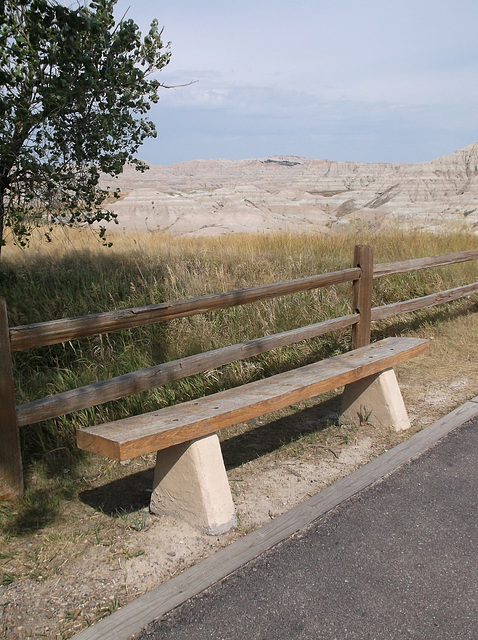 Banc des Badlands / Bandlands bench