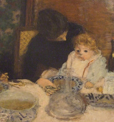 Detail of The Childrens' Meal by Bonnard in the Metropolitan Museum of Art, January 2010