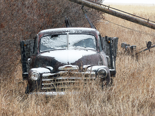 An old, abandoned Chevrolet