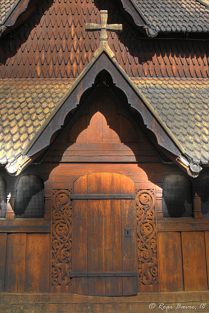 Heddal stave church detail