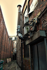 Behind The "Eateries" In The Bigg Market, Newcastle