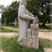 Statue de Saint Alour dans  la Vallée des Saints , à Carnoët (22)