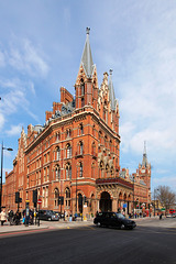 Saint Pancras Station and Chambers, Euston Road, Camden, London