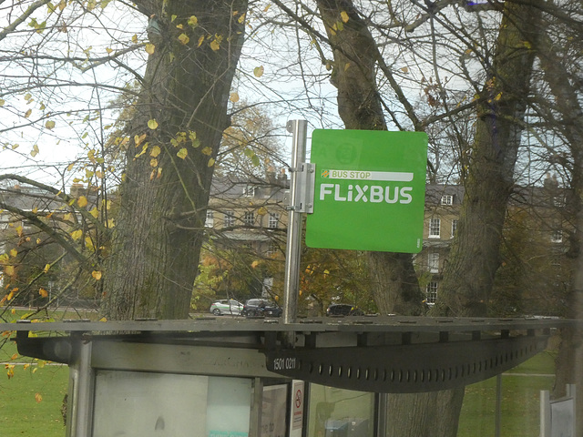 Flixbus coach stop sign in Cambridge - 14 Nov 2024 (P1200284) Flixbus coach stop sign in Cambridge - 14 Nov 2024 (P1200284)