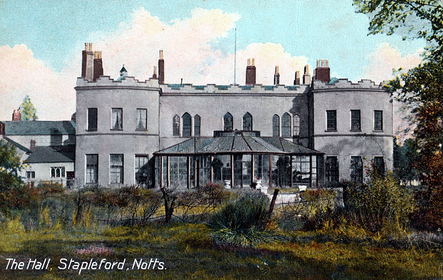 Stapleford Hall, Nottinghamshire (Demolished)