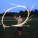 A sparkler on a string