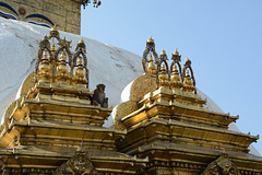 Kathmandu, Swayambhunath Temple, Detailes of the Stupa