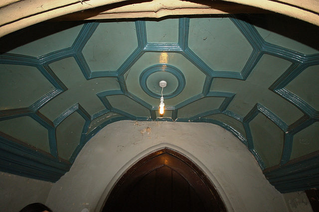 South Porch Ceiling, St Mary's Old Church, Stoke Newington, Hackney, London
