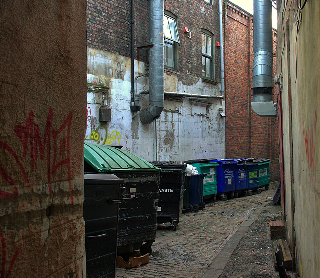 Behind The "Eateries" In The Bigg Market, Newcastle