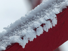 Ice crystals on a mountain top