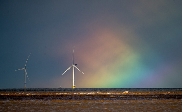 Unusual rainbow