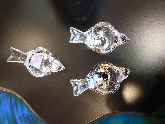 Three  glass fish