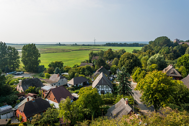 Kirchturmblick zur Ostsee