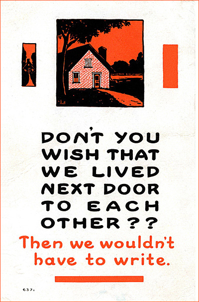 "Don't You Wish..." Postcard, c1905