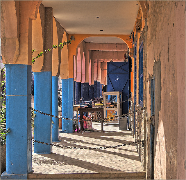 In the collonades of Mirleft