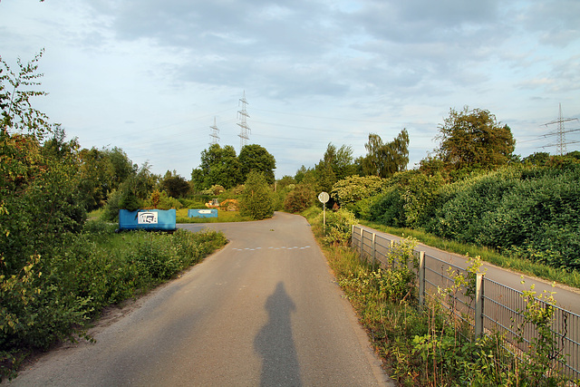 Ende des Radweges Erzbahntrasse am Hafen Grimberg (Gelsenkirchen-Bismarck) / 21.05.2018