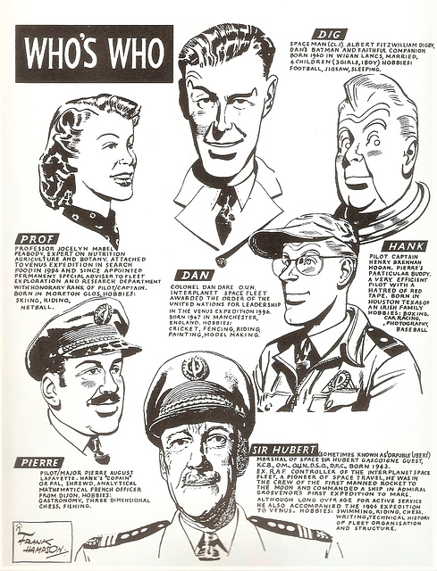 Who's Who in the Dan Dare family...