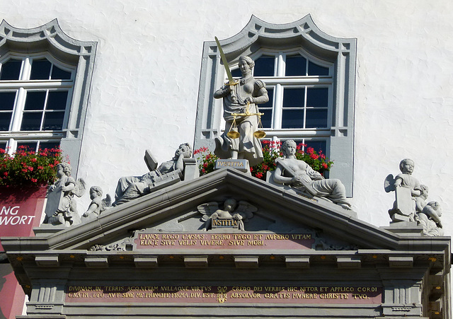 Justitia am Rathaus Wittenberg