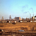 Douai (59) 6 novembre 1974. (Diapositive numérisée). La sidérurgie et les mines vivaient leurs derniers instants...