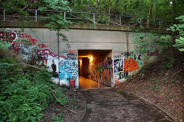 Fußgängertunnel im Bahndamm (Dortmund-Innenstadt-West) / 2.06.2018