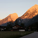 Alpenglühen bei Sonnenaufgang