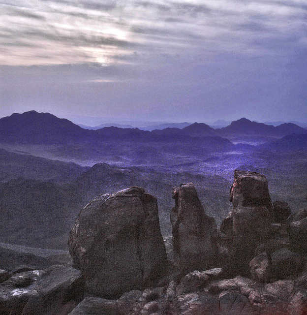 A part of the view from the top of Mount Sinai  15 May 1981