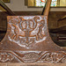 Wood carvings at Rug Chapel