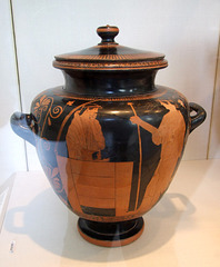 Terracotta Stamnos Attributed to the Deepdene Painter in the Metropolitan Museum of Art, May 2012