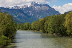 Drau bei Dellach / Blick auf Reißkofel