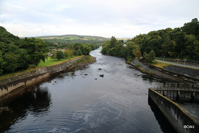 The Tummel downstream from the Pitlochry Dam