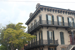 Savannah, Georgia   ~~  USA     (Many ornate and decorative balconies)