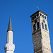 Sarajevo- Minaret and 17th Century Clocktower (Sahat Kula)