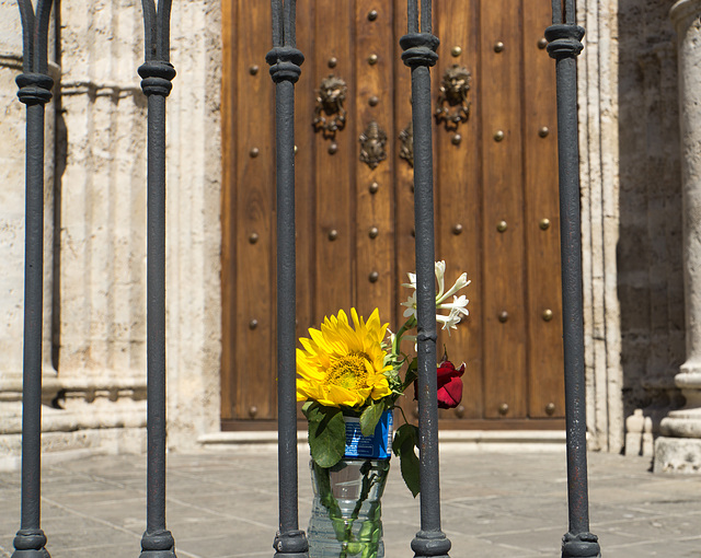 Flowers at La Catedral de la Virgen María de la Concepción Inmaculada, Havana