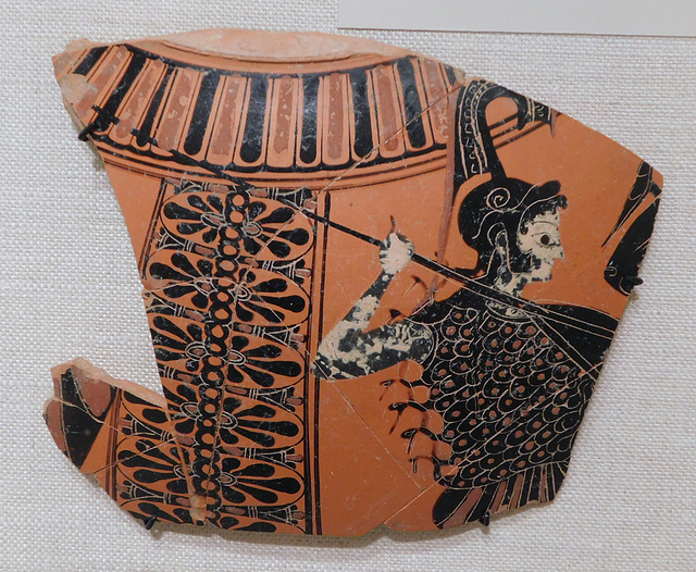 Amphora Fragment with Athena in the Metropolitan Museum of Art, October 2023