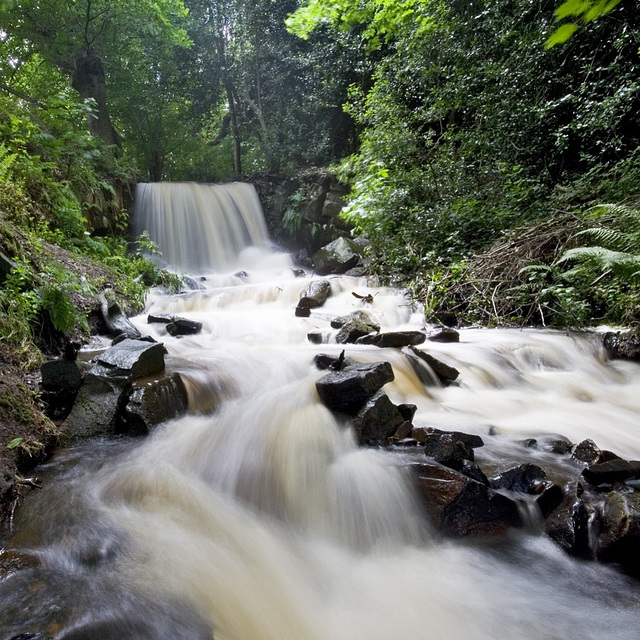 River Porter waterfall post-floods 2