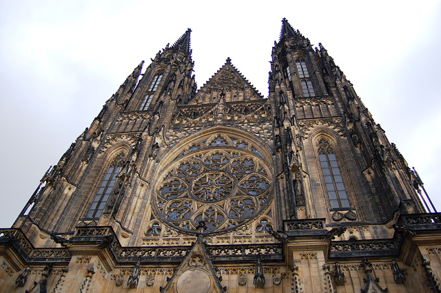 St Vitus Cathedral, From the Castle  Courtyard, Prague