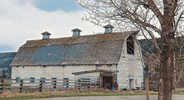 Old Barn on Mission Road, Williams Lake, BC