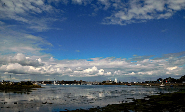 cite de la voile vue de Larmor Plage