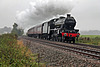 Stanier LMS class 6P Jubilee 45699 GALATEA running as 45562 ALBERTA at Norton Park Farm Crossing with 1Z24 06.10 Carnforth - Scarborough The Last Scarborough Spa Express for 2020 24th September 2020. (steam from York)