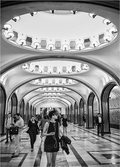 Métro de Moscou.