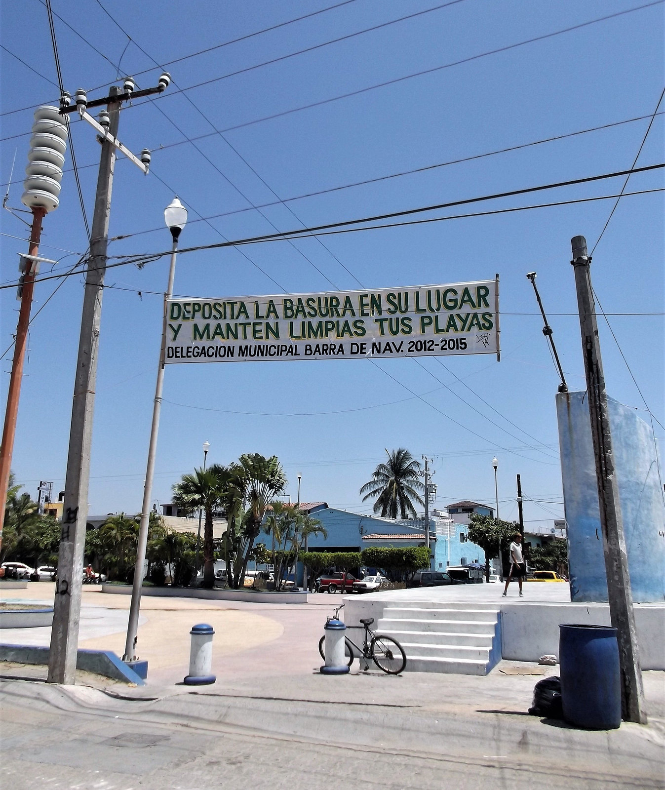 Basura y bicicleta