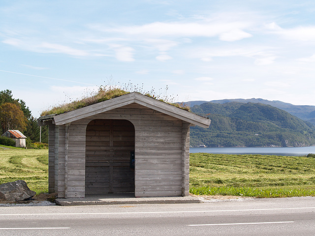 Bus Stop on the Atlantic Road