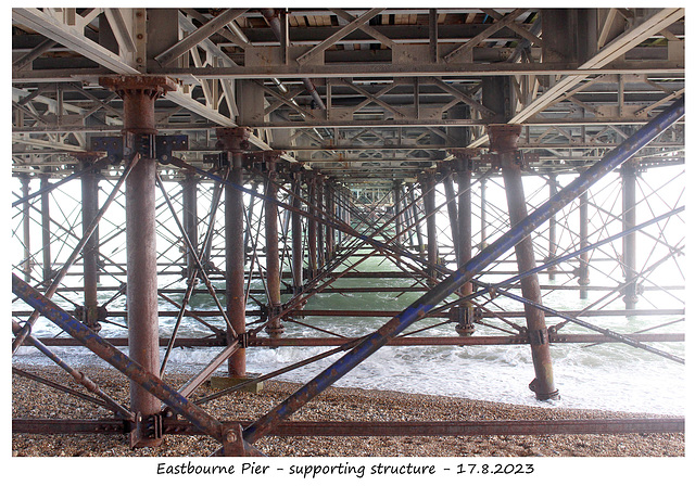 Eastbourne Pier supporting structure 17 8 2023