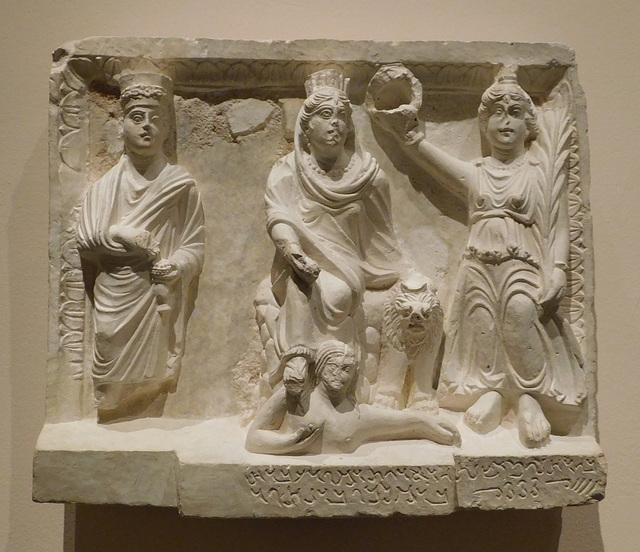 Relief with the Gad of Palmyra from Dura-Europos in the Metropolitan Museum of Art, June 2019